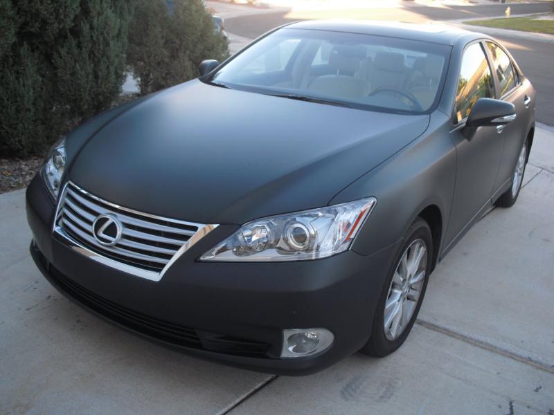 Lexus Es 350 Black. vinyl wrap of Lexus ES 350