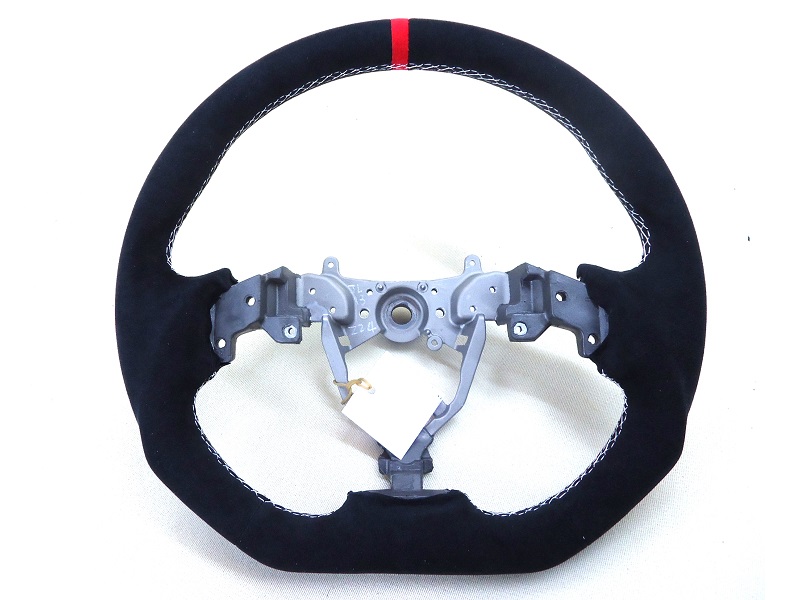 Alcantara wrapped steering wheel bmw