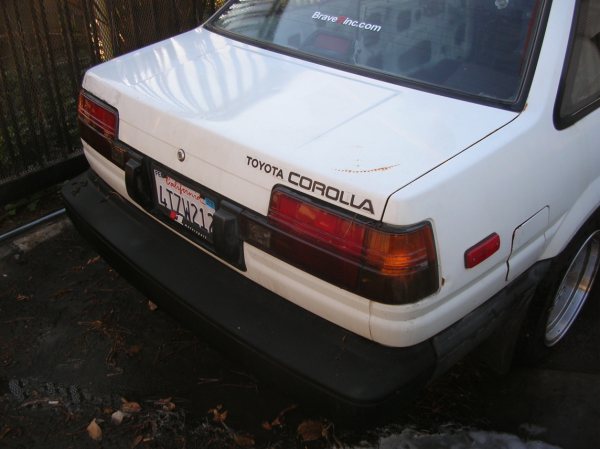 86 Corolla Sr5. CA FS: 1986 Toyota Corolla SR5