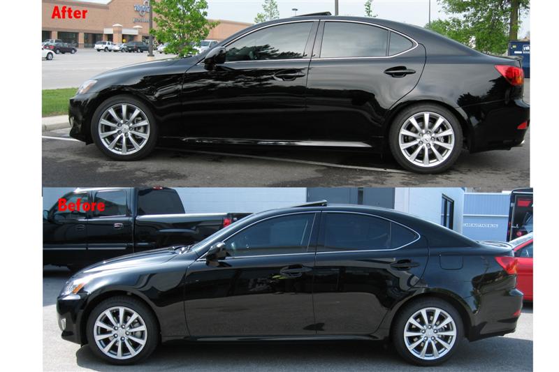 Comparison of Before and After Lowering Springs IS 250 AWD - Club Lexus 