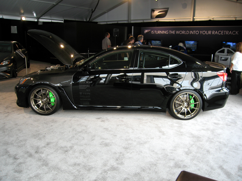 You mean this black ISF that I sat in SEMA 2008 black isf with black rims