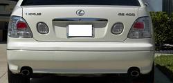 Aristo Chrome Door Handles, Trunk Bar, Grill Clear LED Tails, clear lights OBO-craigslistrear.jpg