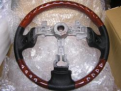Wood &amp; Leather Steering Wheel + Shift Knob-wood-wheel-rear.jpg