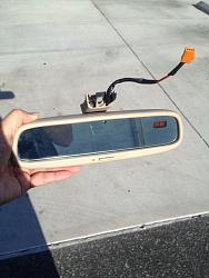 01+ Tan Rear View Mirror w/compass!-photo.jpg