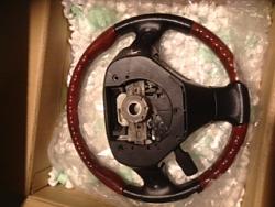 02-05 GS300 OEM wood steering wheel w/ tip tronic controls (black/cherry wood)-photo-2.jpg