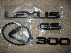 FS: Black Pearl GS 300 Trunk Emblems-emblems.jpg