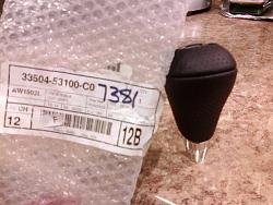 FS: ISF Shift Knob- Perforated Leather- NEW- shipped-0816132117a.jpg