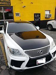 Jimmy's LS460 Build- Blackpearl front kit-3m-wrapped-hood-ls.jpg