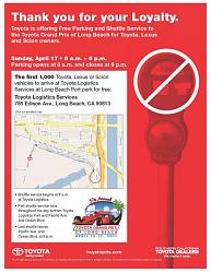 Going to the Toyota Grand Prix?  Free parking on Sunday 4/17!-toyotagrandprixparking.jpg