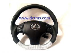 DCTMS Lexus IS250 / IS350/ F : Carbonfiber / Wood / Leather Sport Steering Wheels-isf-silver-bottom_only.jpg