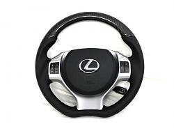 2011-2012 CT200h Sport Steering Wheel/Black Carbon Fiber Top (Gray Stitching)-522166_10150807478500776_253410680775_9871409_1039737764_n.jpg