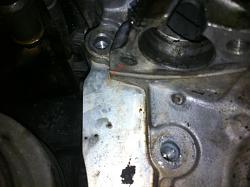 2000 Lexus es300 - Oil pump stripped bolt while replacing cam and crank seals-2000-lexus-es300-tensioner-bolt-broken-in-oil-pump-assembly.jpg