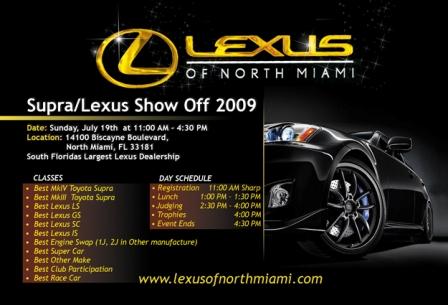 Lexus Of North Miami Supralexus Show Off 2009 Clublexus
