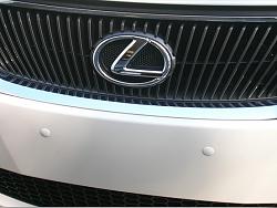 Lexus Front License Plate Bumper Plugs - Black Sapphire Pearl -  (SoCal)-bumper-plug-products.jpg