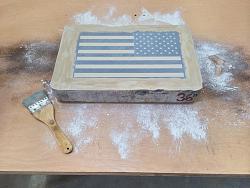  Rives BFK American Flag Limestone Lithograph Jasper Johns Homage-process_1.jpg