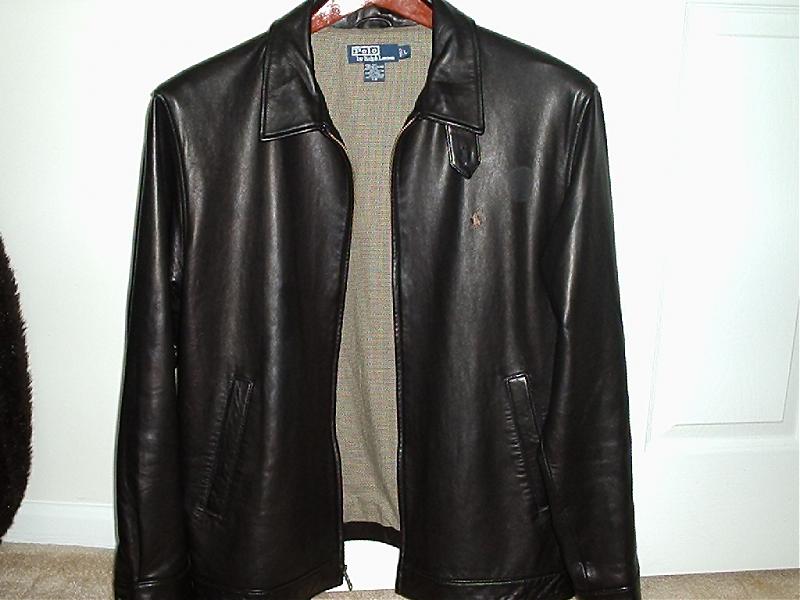 polo ralph lauren men's leather jacket