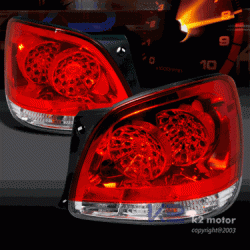 F/S 98-05 Lexus GS300 GS400 LED JDM Tail Lights - Red/Clear-light.gif