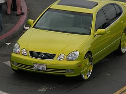 Post pics of your custom paint job on your GS300-2nd_gen_yellow-green_lexus_gs_430.jpg