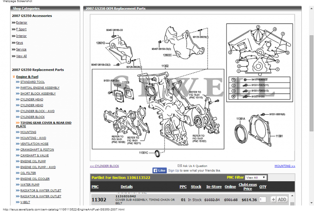 Name:  2007GS350OEMEngineFuelTIMINGGEARCOVERREARENDPLATEReplacementParts.png
Views: 16102
Size:  528.9 KB