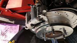 GX470 Rear Bearing, Brake, Caliper, Drilled Rotors, Backup Camera from GS350-20160725_184900.jpg