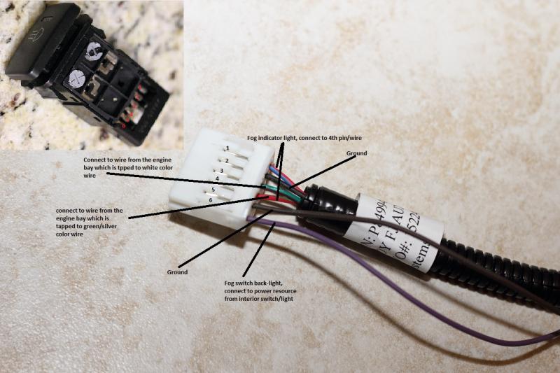 Fog light modification with Toyota OEM fog switch - Page 2 ... toyota fog light switch wiring diagram 