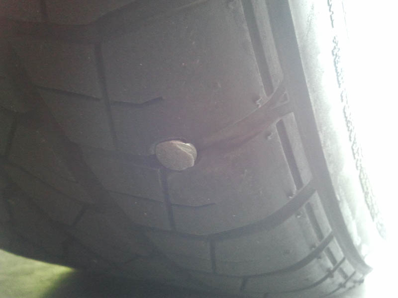 Nails in tires pose an issue for drivers