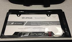 F Sport Carbon Fiber License Plate Frame-f-sport-license-plate-frame.jpg