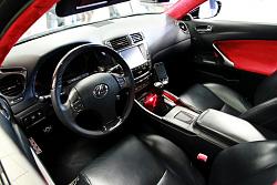 Sportive flat bottom all leather steering wheel for IS Gen II models-interior-with-red.jpg