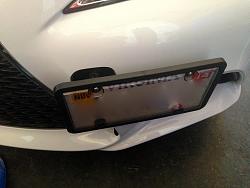 How are you going to deal with the front license plate on F-sport? (Merged Threads)-img_4667.jpg