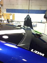 Wrapped roof,anthena carbon fiber rear window trunk spoiler-image-1749957879.jpg