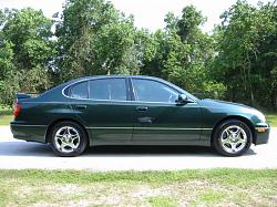 1998 Lexus GS400 sedan, 99k miles, green/tan, great condition, records - 88-gs400_side1.jpg