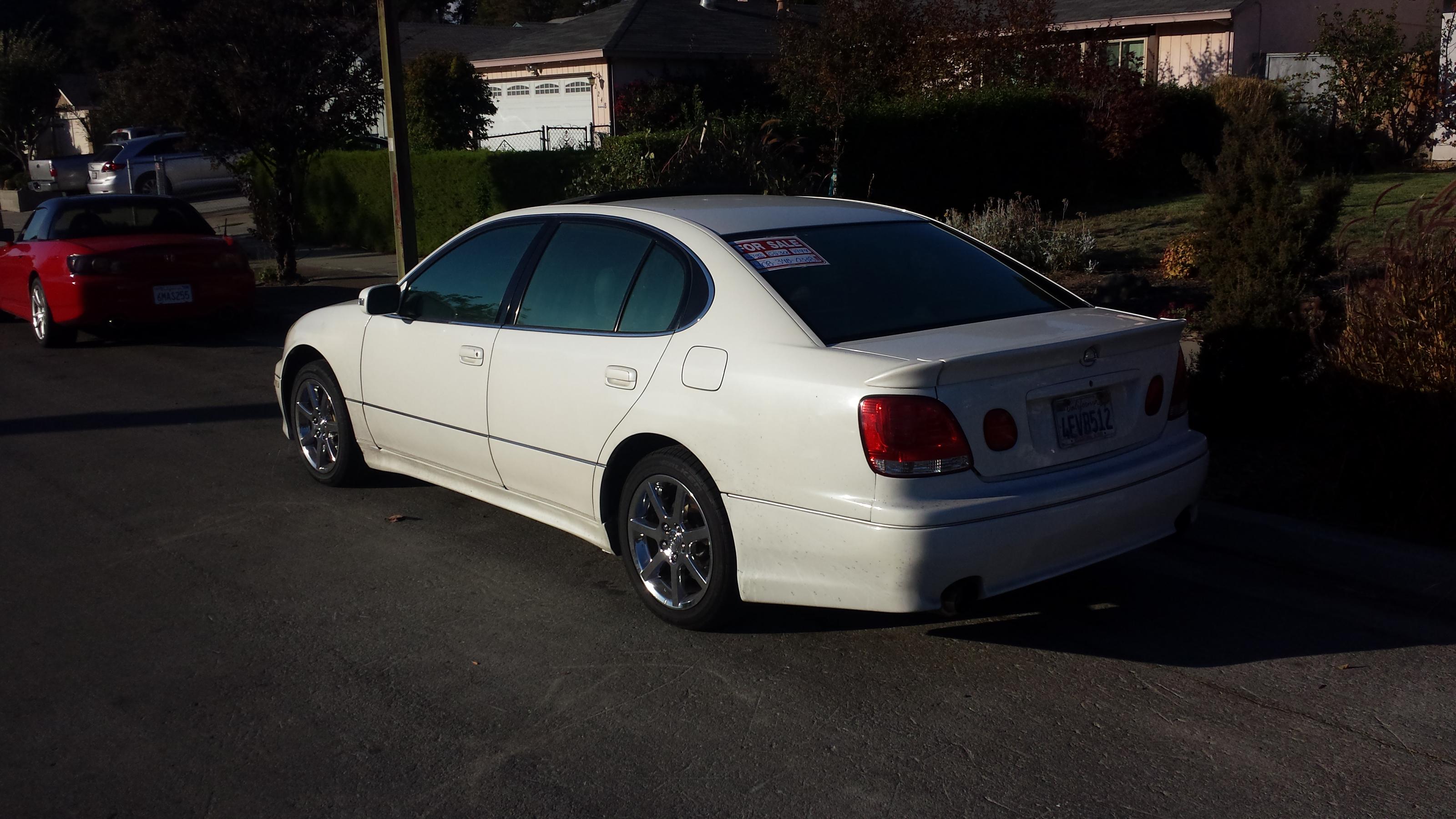 CA White 1999 Lexus GS300 with bodykit and wood wheel 6700