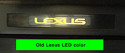 Lexus Rocker Sill LED Modification-lexus-old-led-color.jpg