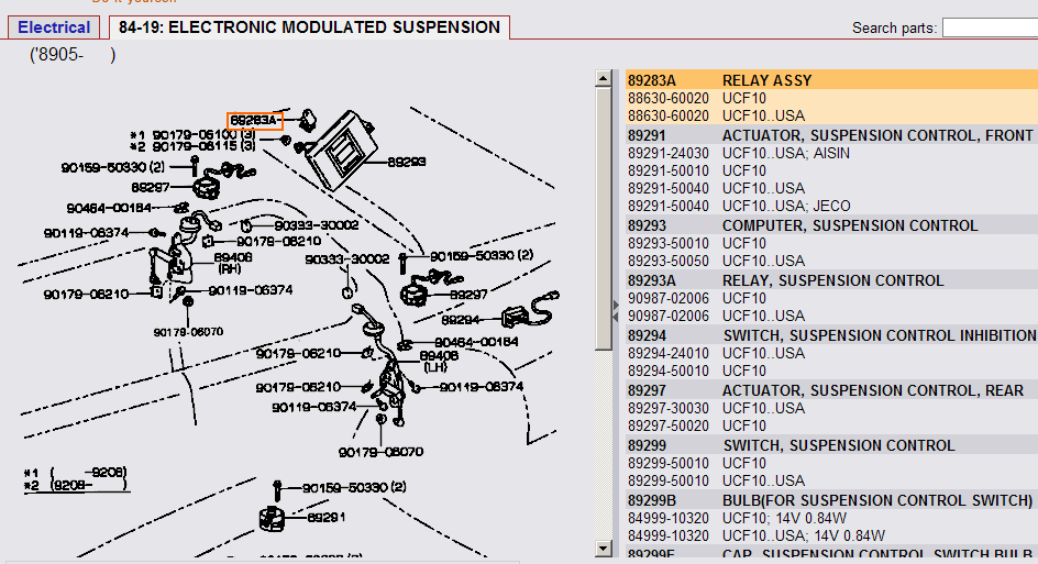 169017d1269798317 location of no 1 and no 2 height control relay 1991 ls400 height control relay