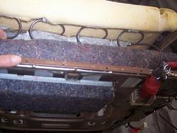 DIY 91' LS 400 Recovering front seats-drilledholes.jpg