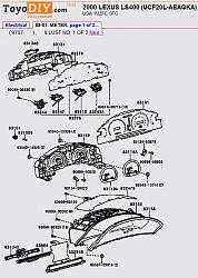 Remove and replace instrument panel, 1998-2000 LS-2000-ls400-instrument-cluster-diagram.jpg