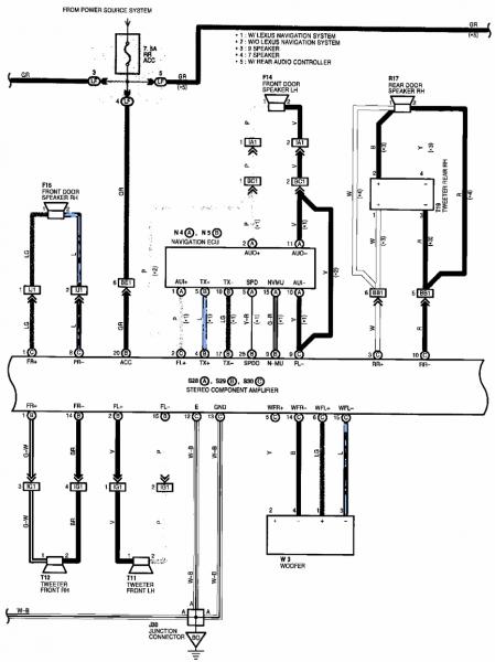 Need Wiring Diagram from Radio Harness - ClubLexus - Lexus ... 1999 toyota 4runner wiring schematics 