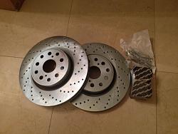 Lexus LS460 Front Crossed Drilled Rotors w/ Brake Pads NEW-r1ls460.jpg