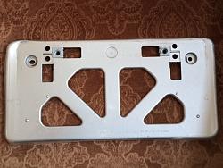 Silver 07-09 LS460 Front License Bracket and Chrome Lexus tag-photo-204-1-.jpg