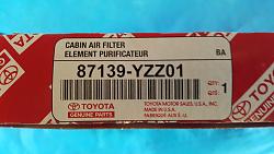 Cabin Air Filter for LS 430 for sale.-20160306_170613.jpg