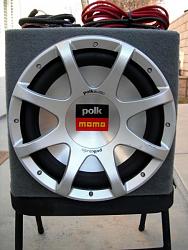 Polk/MOMO 12&quot; Sub in a Custom Enclosure Box &amp; Alpine Class D Mono Amp-subwoofer.jpg