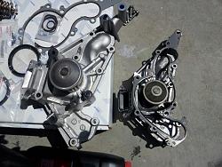 DIY: 99 SC400 Valve Cover Gasket, T-Belt, Water Pump etc..-23-sc400-water-pump-old-vs-new.jpg