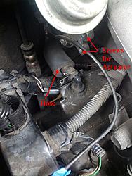 DIY replace V6 ignition coil P0301-lexus-hose-on-4.jpg