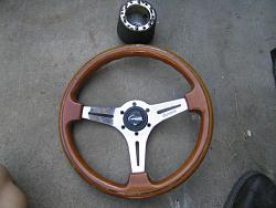 MISC 2jzge and Soarer Engine parts-steering-wheel-n-hub.jpg