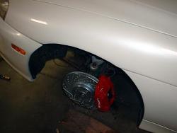 On with the TT brakes, Roll the fenders, 20's are here.-rolled.jpg