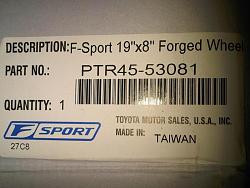 One Front 19&quot; F-Sport Wheel - Like New 0-img00013-20100322-2040.jpg