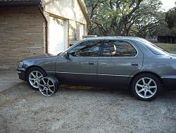 OEM GS430 7 spoke wheels; Custom Powder coat Lexus Gun Metal; Rare Finish. Excellent!-sideview.jpg