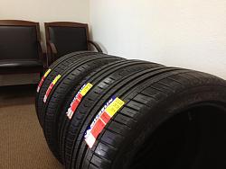 Brand new 245 40 18 2 set tires for sale Michellin PS3 and Pirelli P7-img_1863.jpg