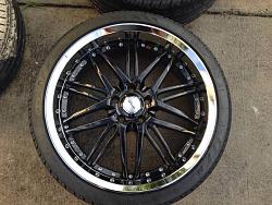 Fs/ft: 20&quot; black w chrome lip rims w 245/35 tires excellent condition 0 firm/trade-image.jpg