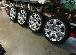 Rare Bentley OEM Mulliner Continental GT 2-piece forged wheels w/tires-good-7.png